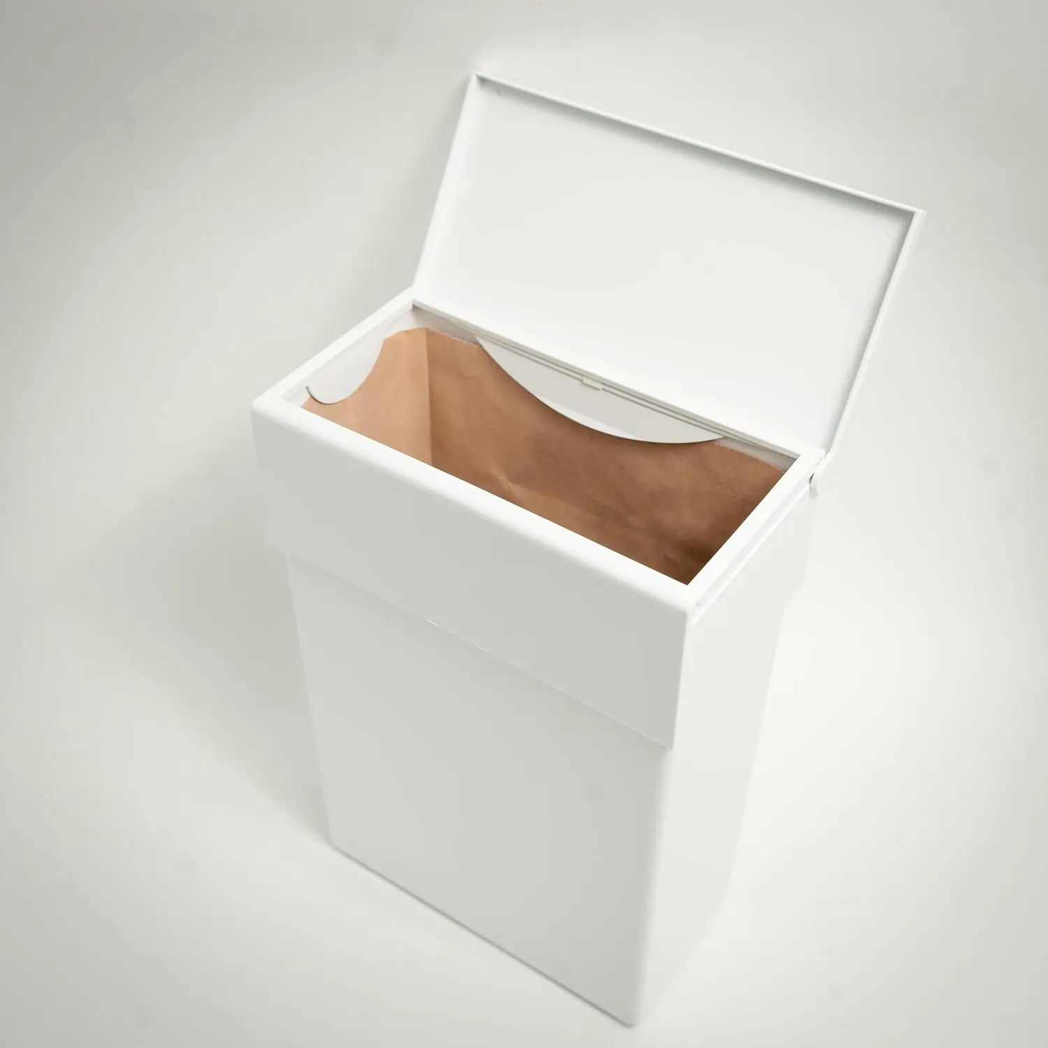 ZCUBE Food Waste Garbage Can/Bin for Composable Paper Bag Fits Bag to Earth Bag- Each bin Includes 10 Bags