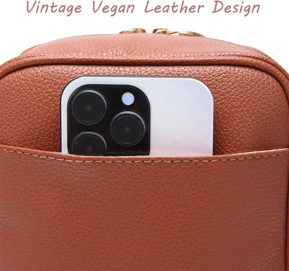 Zealburst Crossbody Leather Bag, Collaboraten1 Crossbody Leather Bag, Urvashi Anti Theft Shoulder Bags Built In Wallet