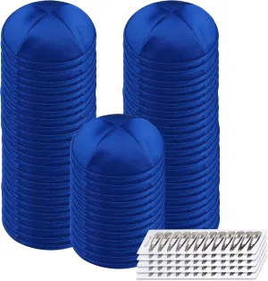 Zion Judaica Deluxe Satin Kippot Bulk Packs Kippas or Single Kippah Includeds Free Kipa Clips