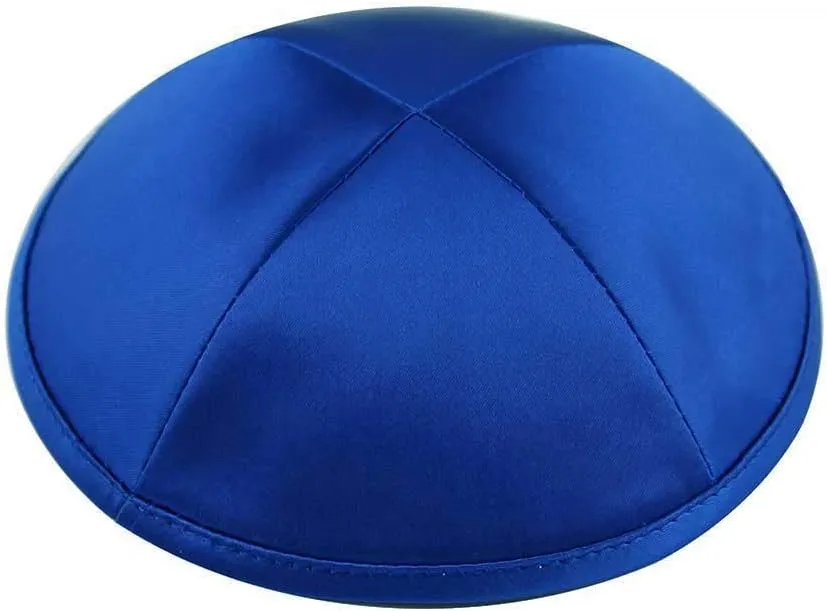 Zion Judaica Deluxe Satin Kippot Bulk Packs Kippas or Single Kippah Includeds Free Kipa Clips