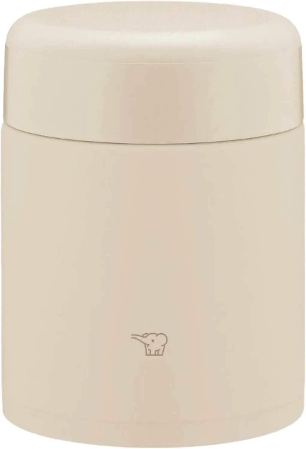 ZOJIRUSHI Zojirushi Mahobin Stainless Steel Thermal Soup Jar, Lunch Jar, Seamless 13.5 fl oz (400 ml), Beige, Integrated Lid and Seal, Easy to Clean, Only 3 Pieces Wash SW-KA40-CM